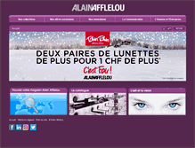 Tablet Screenshot of alainafflelou.ch